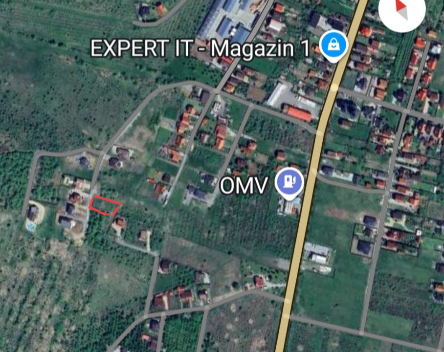 Teren de vânzare 1000 mp cu autorizație de construcție 