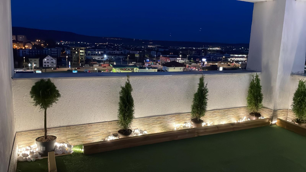 Penthouse de inchiriat 3 camere - terasa PANORAMICA | 80 mp | Zona Doamna Stanca