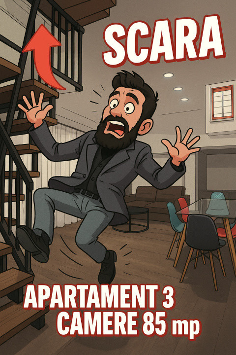 Vânzare apartament 3 camere tip PENTHOUSE Tractorul(Coresi) Brașov