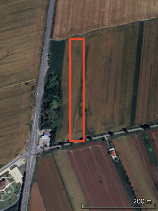 Teren extravilan 9113 mp in apropierea drumului E85
