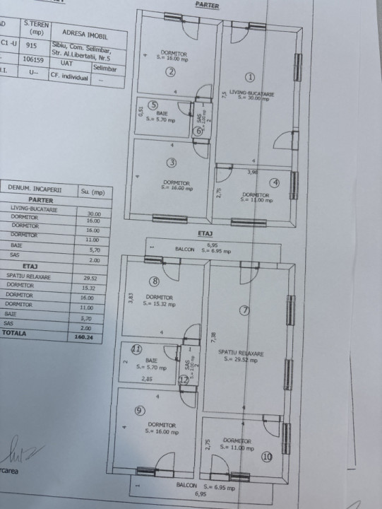 Casă 6 camere P+M+pod de vânzare | 160 mp utili | în Selimbar 