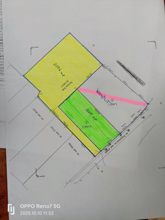 Teren de vânzare -Reghin - Pometului 2300 mp  