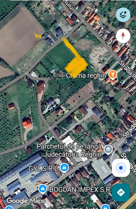 Teren de vânzare -Reghin - Pometului 2300 mp  