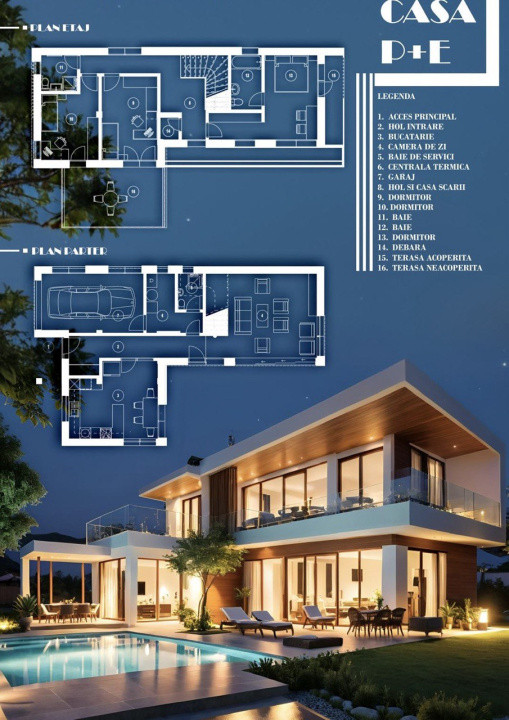 Vilă/Casă Unifamilială cu Piscină – 130 mp., Sannicoara, Apahida