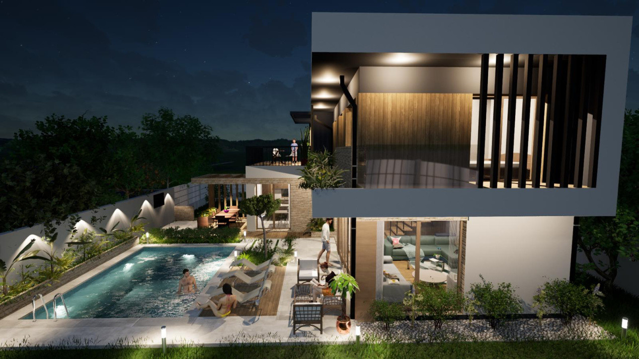 Vilă premium cu piscină, preț promoțional – 130 mp, Sannicoara,Apahida