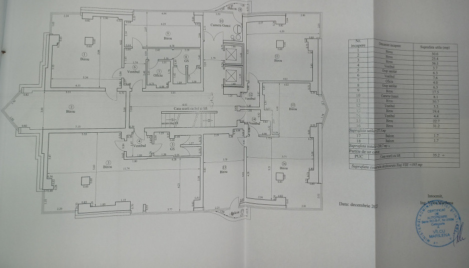 Spatiu birou central, versatil 