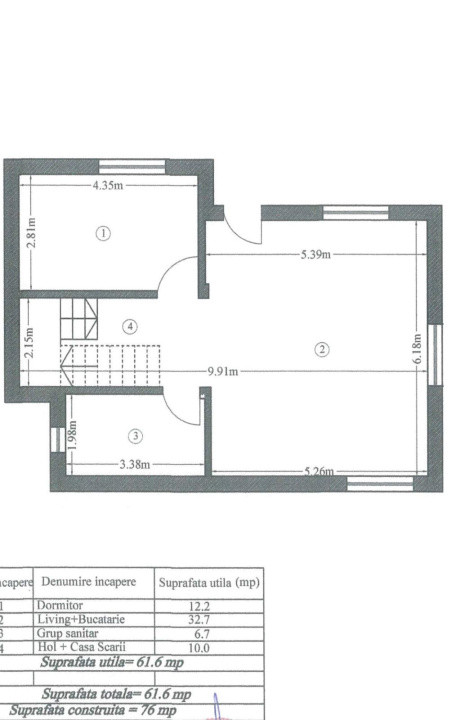 Casa P+1, 300 MP teren, 120 MP utili, comuna Malu Mare, zona Selgros