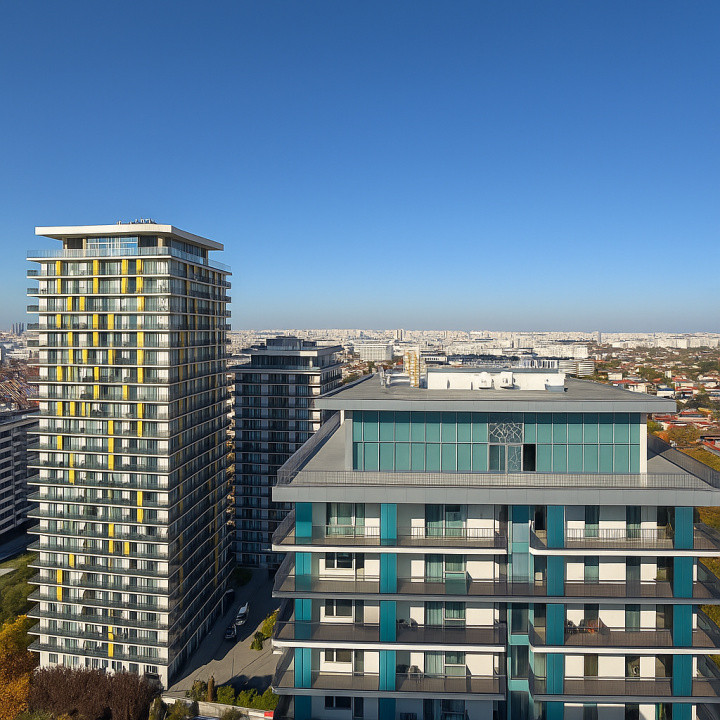 Apartament 3 camere, 108mp, etaj 20, ASMITA!Vedere panoramica spectaculoasa! 