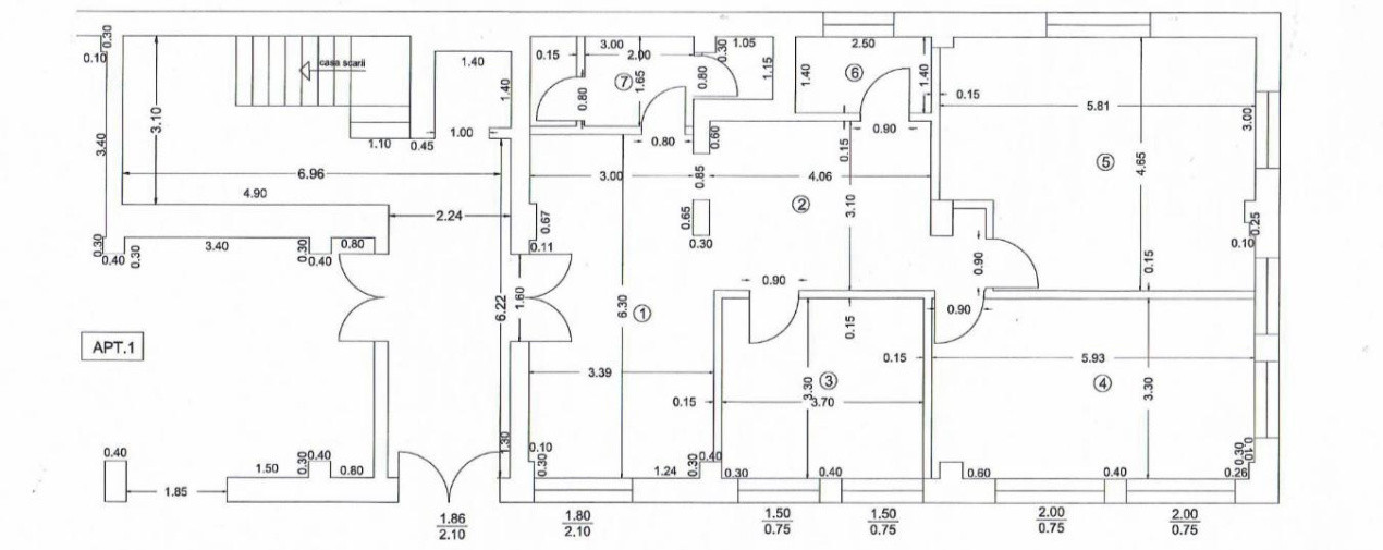 Cabinete Medicale, 225 mp, 14 incaperi, Cartier 1 Mai, Zona Medicina Veche