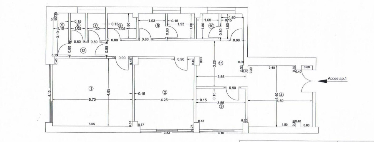 Cabinete Medicale, 225 mp, 14 incaperi, Cartier 1 Mai, Zona Medicina Veche