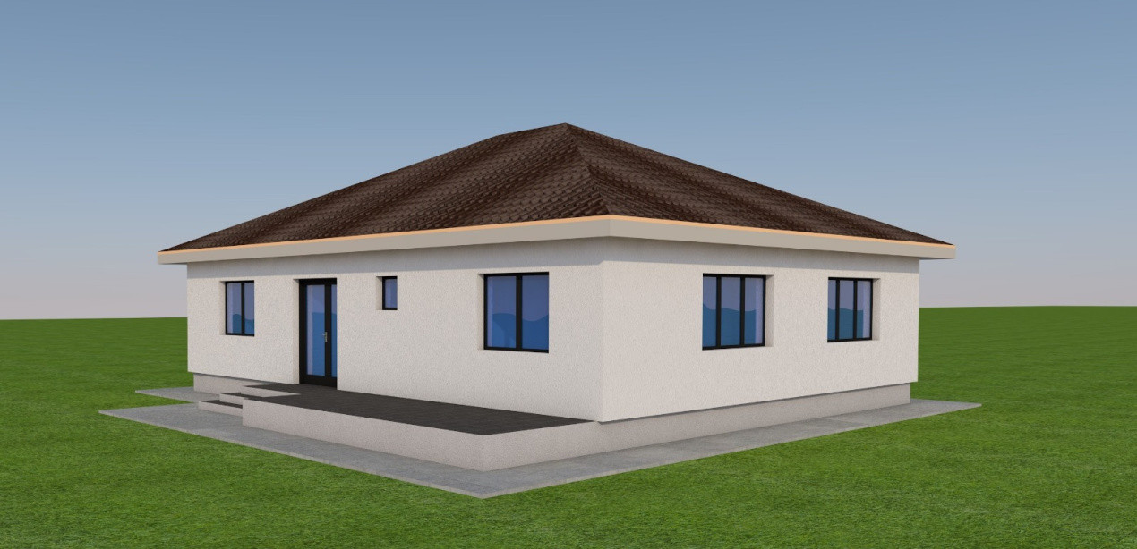 Casa parter, 306 MP teren, 101 MP utili, comuna Malu Mare, zona Selgros