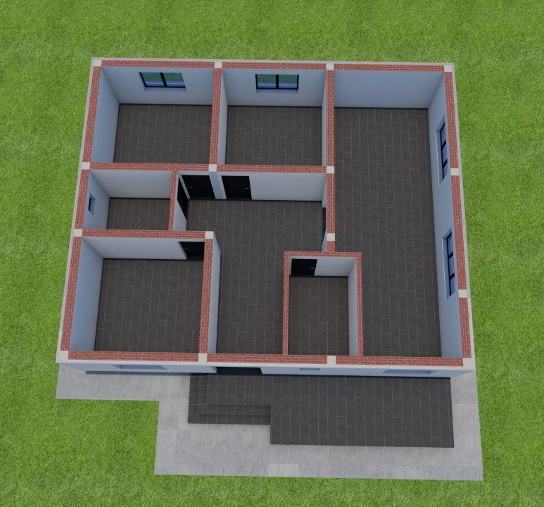 Casa parter, 306 MP teren, 101 MP utili, comuna Malu Mare, zona Selgros