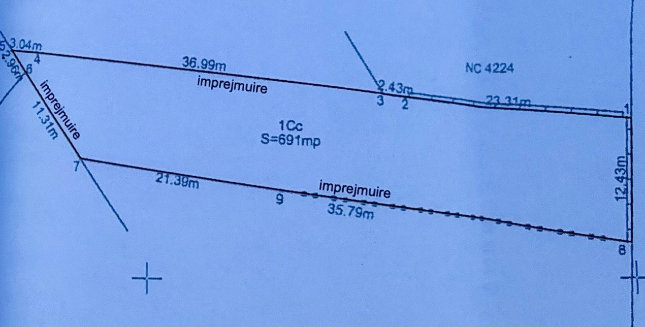 Teren intravilan, 691 MP, cartier 1 Mai
