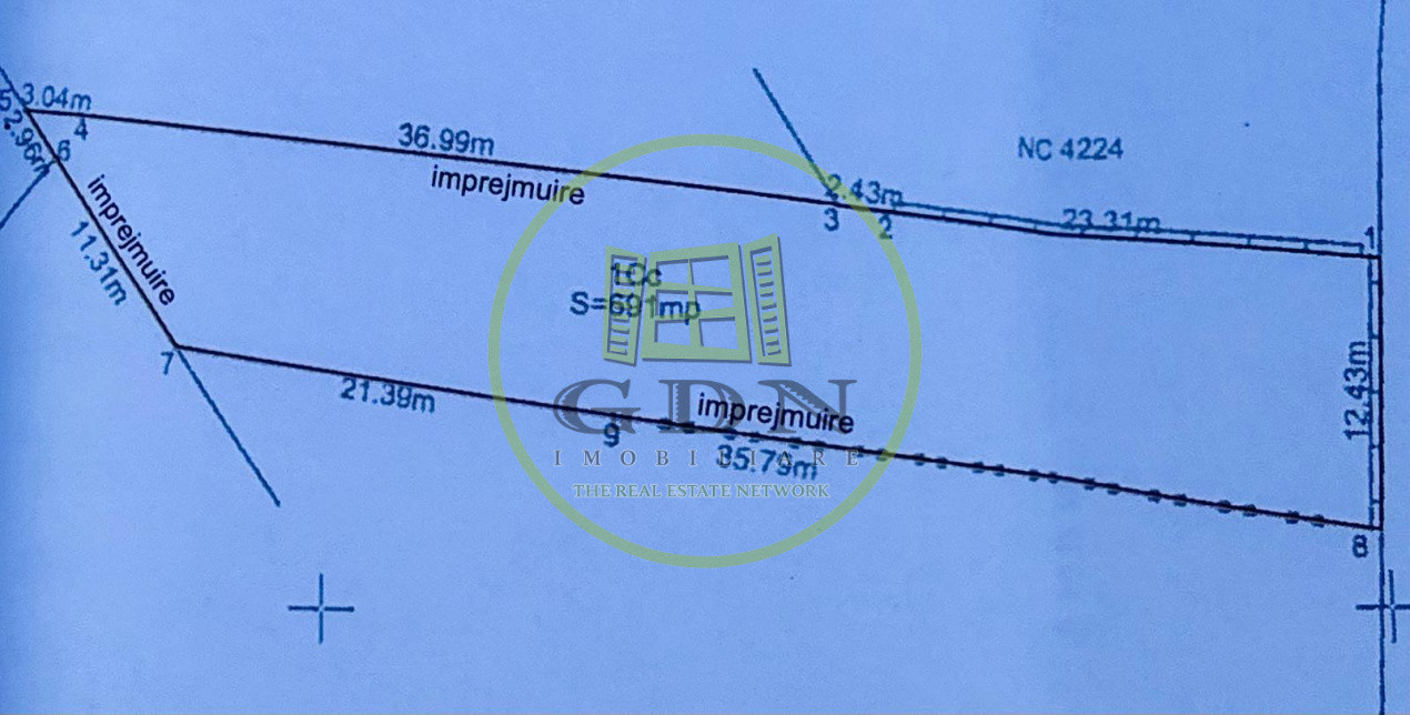 Teren intravilan, 691 MP, cartier 1 Mai