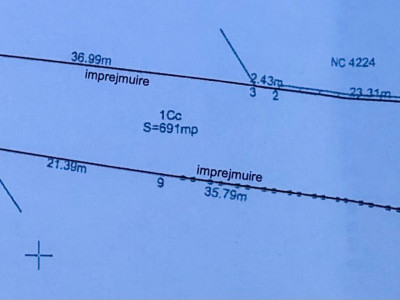 Teren intravilan, 691 MP, cartier 1 Mai