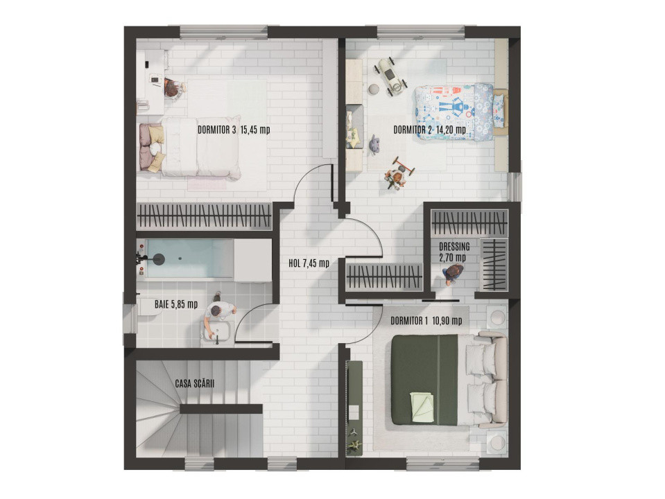 Teren de vânzare parcele 500 mp cu proiect de casă P+1 aprobat