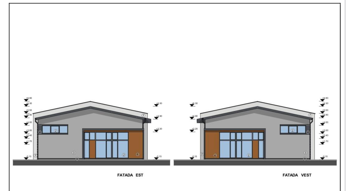 Teren intravilan 70 Ari cu proiect pentru 5 hale industriale