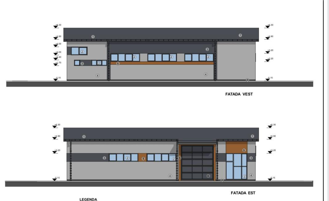 Teren intravilan 70 Ari cu proiect pentru 5 hale industriale
