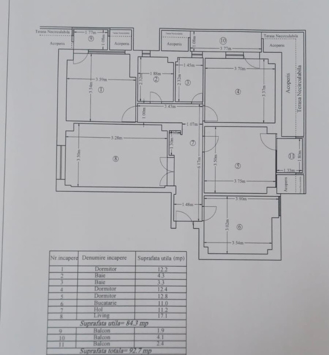 Apartament 4 camere decomandat, 92.7mp, Lapus, Zona Mall Electroputere