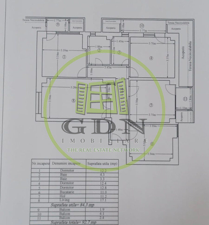 Apartament 4 camere decomandat, 92.7mp, Lapus, Zona Mall Electroputere