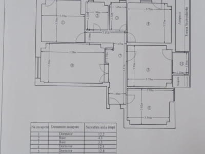 Apartament 4 camere decomandat, 92.7mp, Lapus, Zona Mall Electroputere