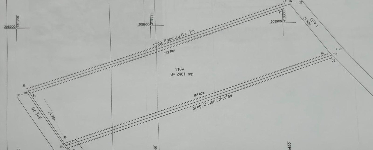 Teren intravilan, 2461 MP, comuna Carcea