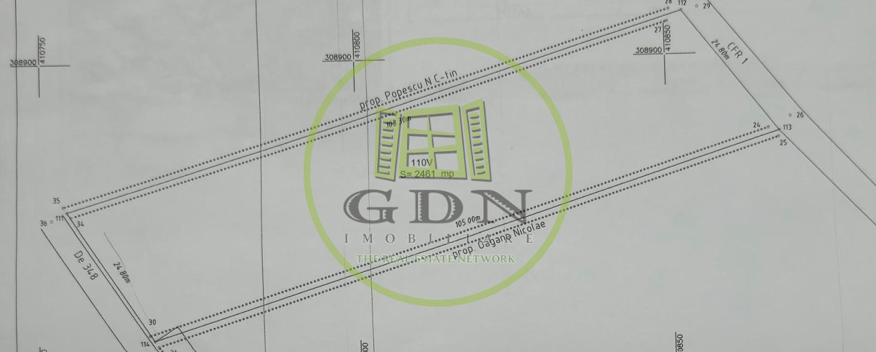 Teren intravilan, 2461 MP, comuna Carcea