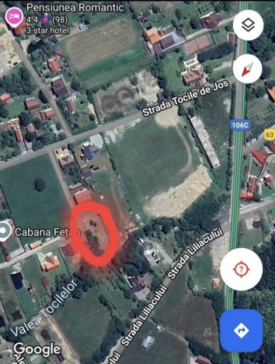 Teren intravilan | 500 mp autorizație de construcți-de vânzare –Tocile