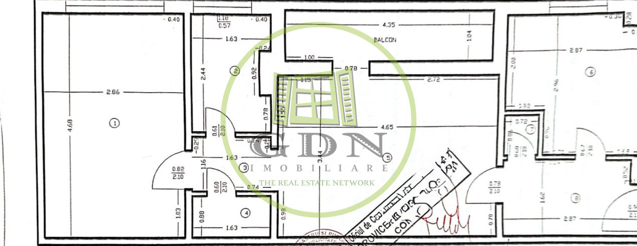 Apartament 3 camere, semidecomandat, 54mp, Brazda, zona Simplon