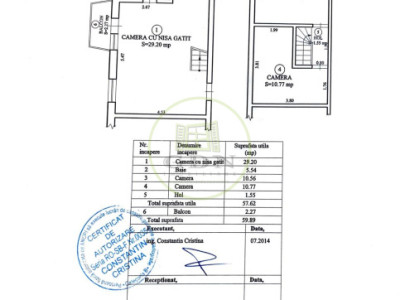 Apartament 3 camere 60m2 de vanzare - Semaforului