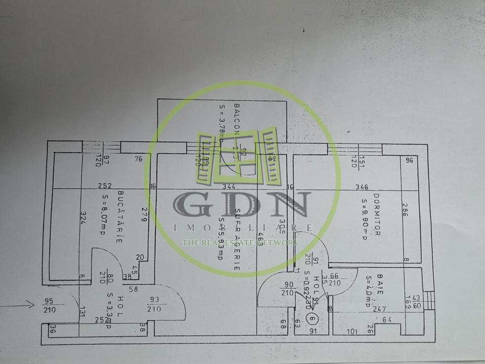 Apartament 2 camere, semidecomandat, cartier Brazda lui Novac, zona Rocada