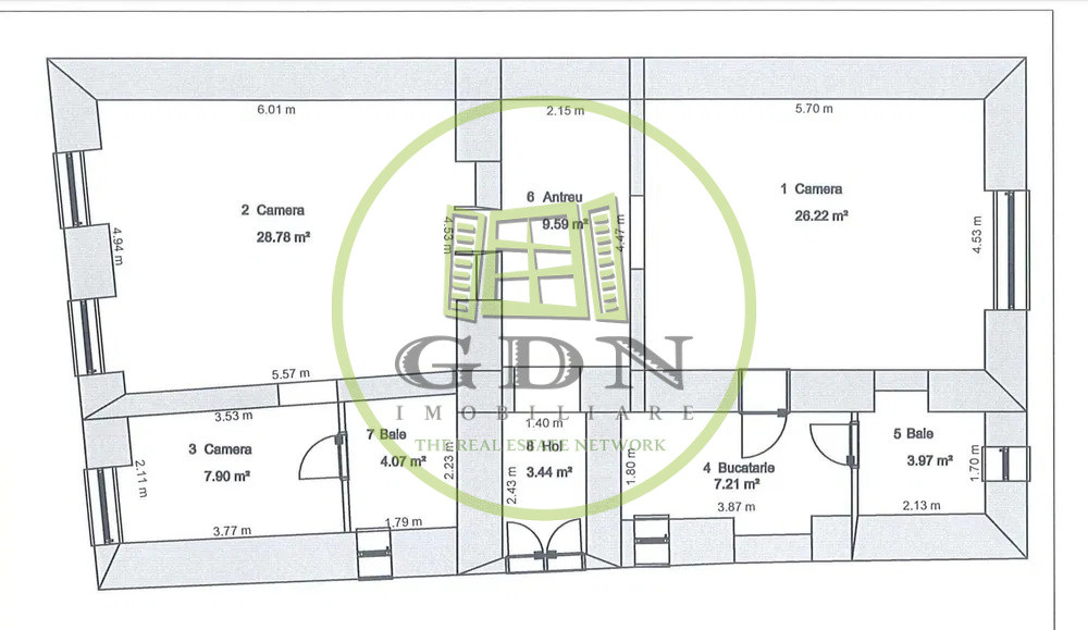Apartament de vânzare 3 camere 88mp2 Ultra central Sibiu 