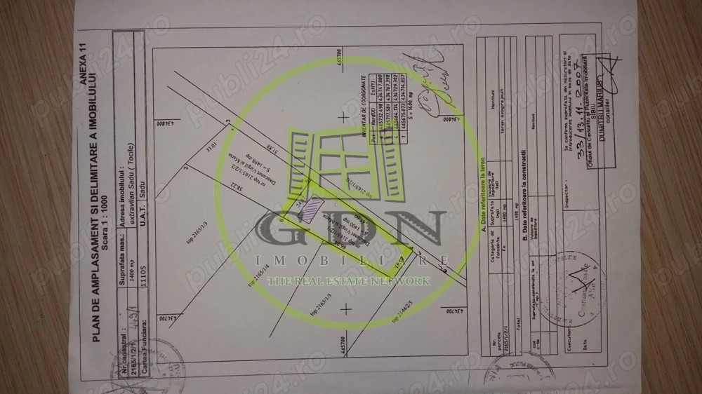 Teren intravilan-1400 mp- Tocile, Sadu