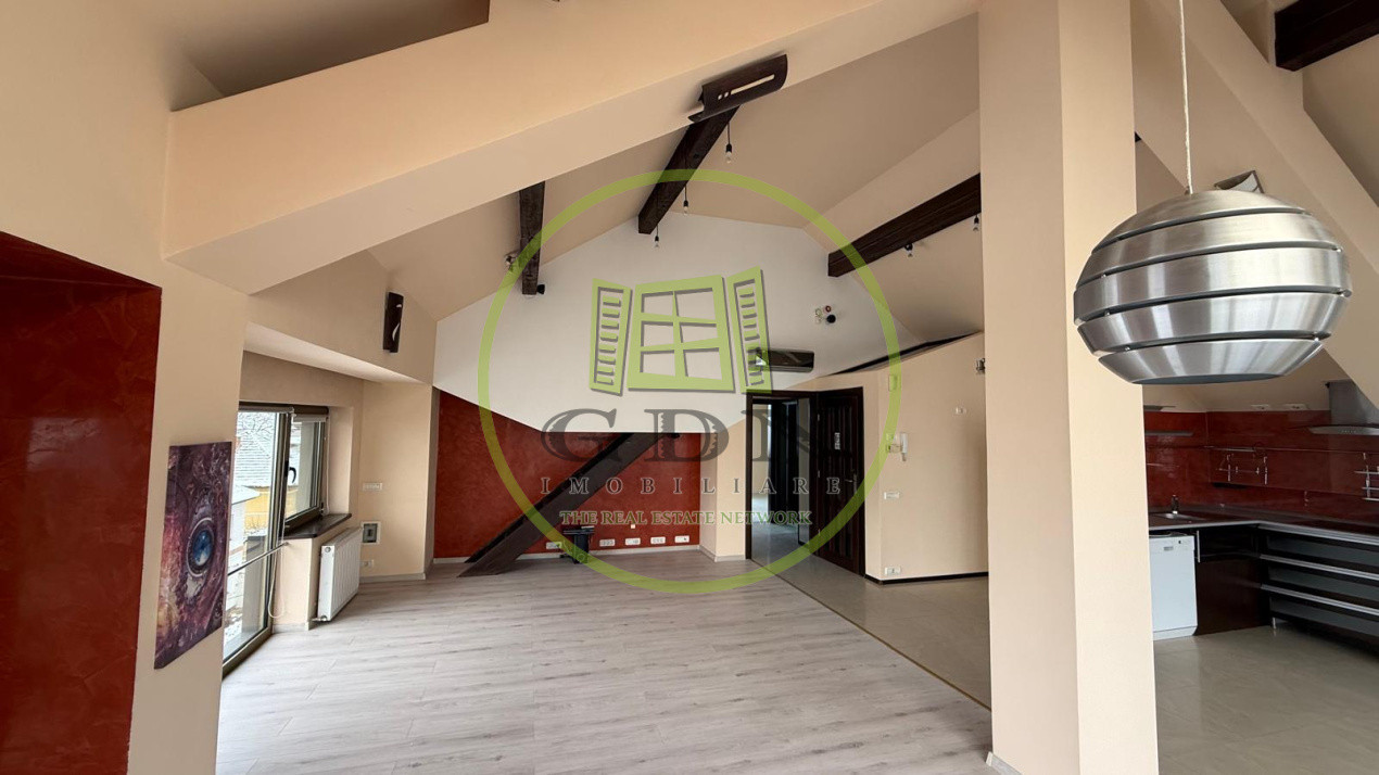     Spațiu comercial / birouri de 120 mp – mansardă, utilități separate, TVA 0%