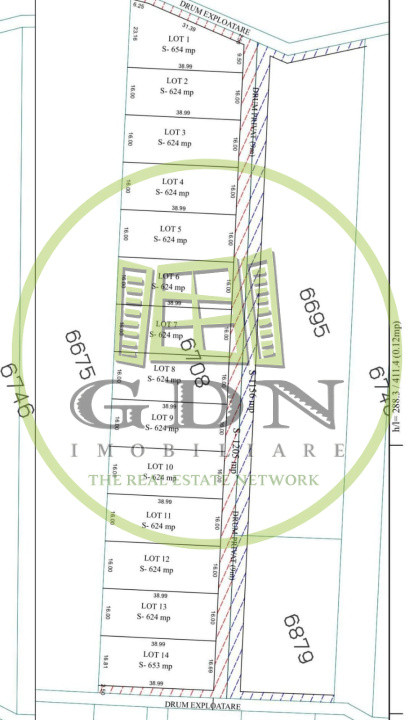 Teren oportunitate investitie 624m2 Daia noua