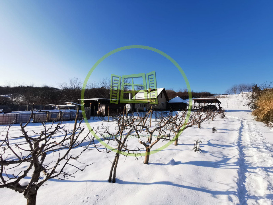 Teren intravilan si extravilan cu anexa gospodareasca amenajata, cu utilitati