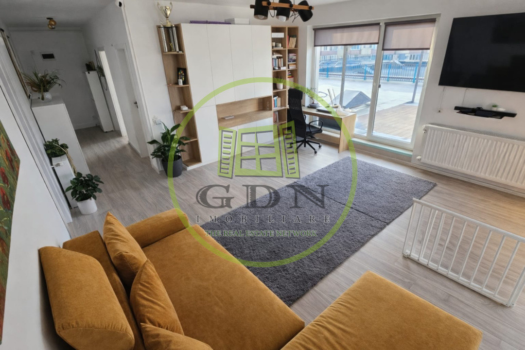 Închiriere Penthouse deosebit, 67 mp.+100 mp. terasă, Iris