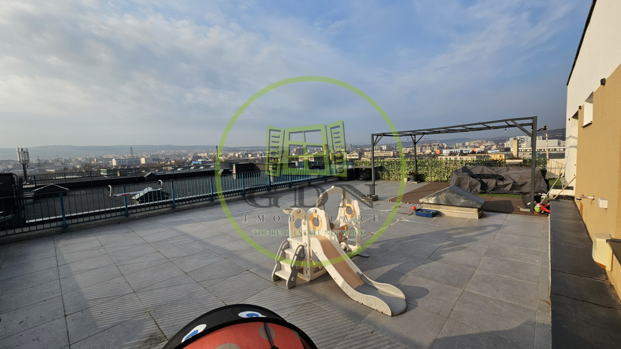 Închiriere Penthouse deosebit, 67 mp.+100 mp. terasă, Iris