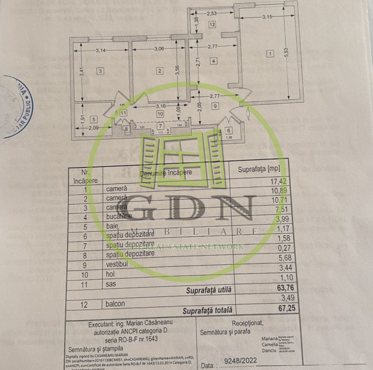 Apartament 3 camere, finisat și utilat, zonă liniștită- Mărgenaului! 