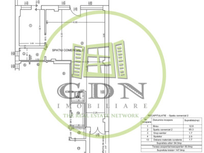 Spatiu comercial, 84 mp + terasa de 64 mp, Cartier 1 Mai, Zona Medicina Veche