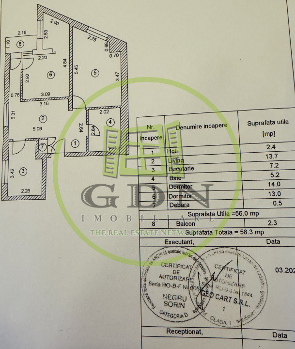 3 camere | Metrou Jiului 1 min | Parcare | Bloc 2013