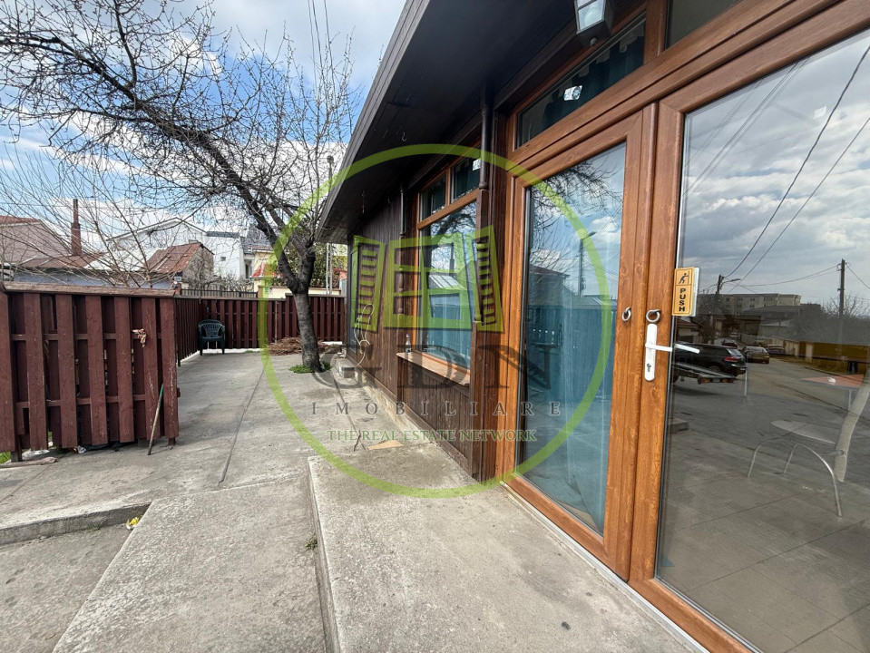 Spatiu comercial+casa plan parter,265 mp teren, 100 mp utili, George Enescu 
