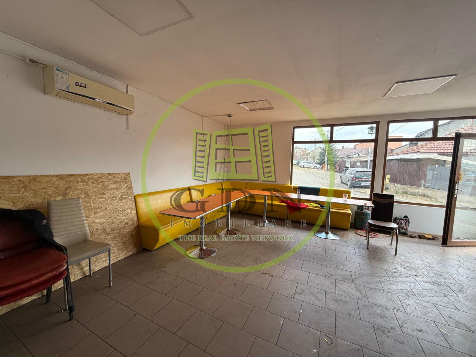 Spatiu comercial+casa plan parter,265 mp teren, 100 mp utili, George Enescu 