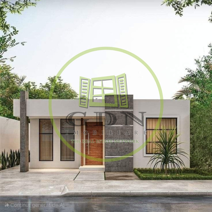 Casa plan parter, 300 mp teren, 90 mp utili, Pielesti- Oltenia Garden