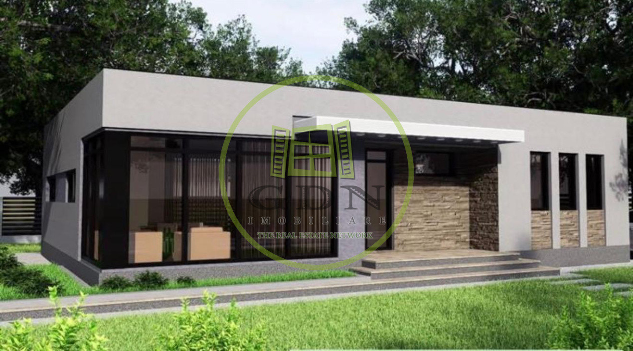 Casa plan parter, 406 mp teren, 105 mp utili, Magnolia