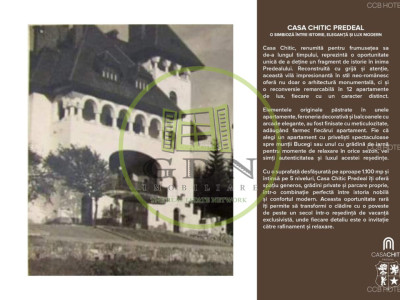 AP12 – Apartament de vacanță exclusivist -Vilă istorică Neo-Românească – Predeal