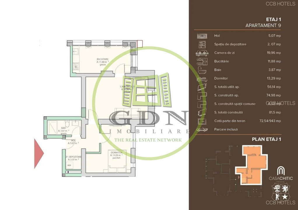 Apartament de vacanță (AP9) – 0% TVA  Vilă în stil Neo-Românesc | Predeal