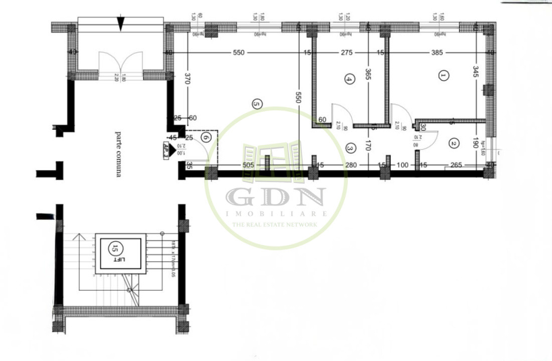 Apartament 2 camere, decomandat, 64.30mp, cartier 1 Mai, zona Braniste