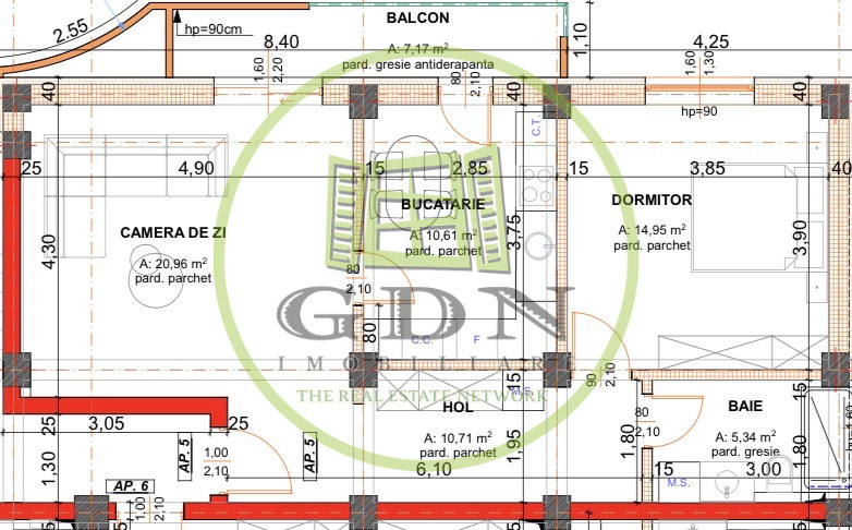 Apartament 2 camere, decomandat, 69.23mp, cartier 1 Mai, zona Braniste 