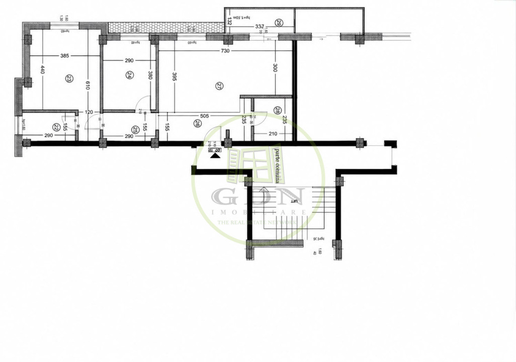 Apartament 3 camere, decomandat, 83.45mp, cartier 1 Mai, Braniste 